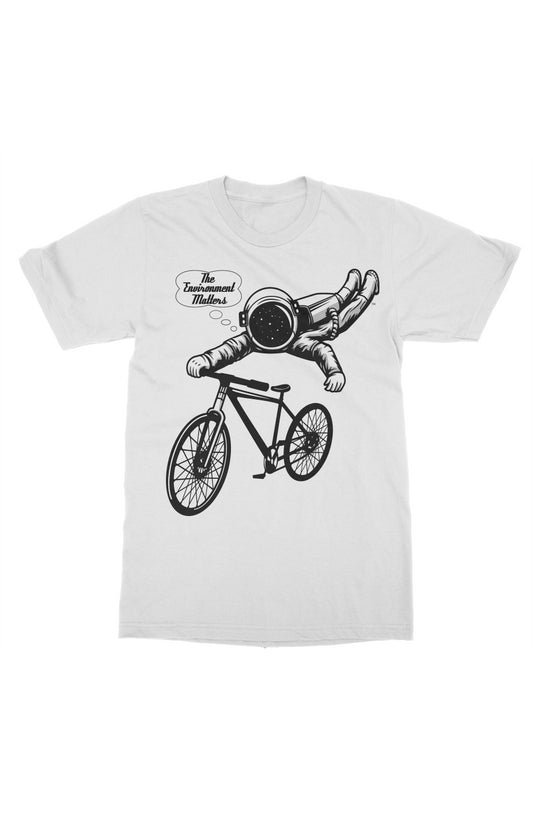 Bikeonaut &amp;quot;The Environment Matters&amp;quot; Tee, White