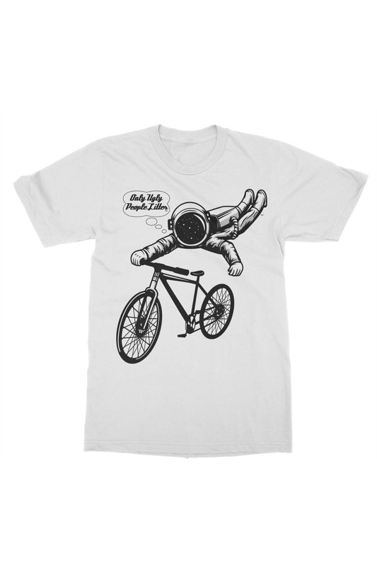 Bikeonaut "Only Ugly People Litter" Tee